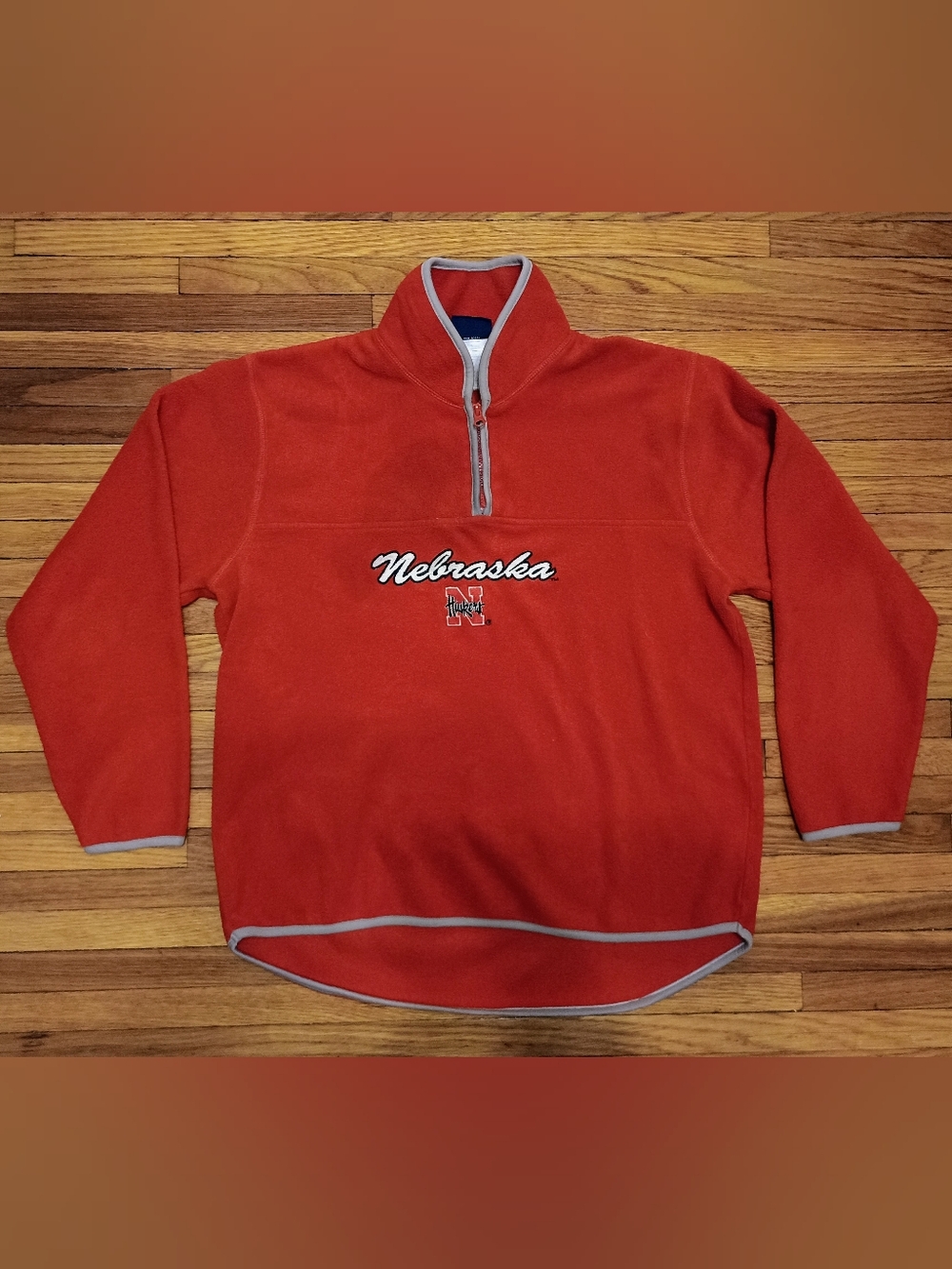 Nebraska Huskers Women's Fleece Pullover Quarter Zip, Size M
